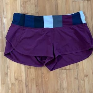 Lululemon Speed Up Shorts eggplant purple